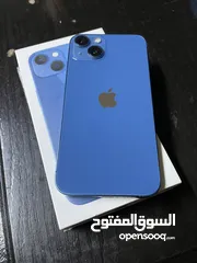  1 iPhone 13 عادي وكاله مع كرتونه128 جيجا