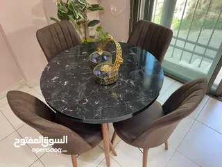  5 طاولة سفرة مع 4 كراسي