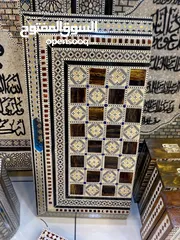  2 طاولة زهر صدف يدوي
