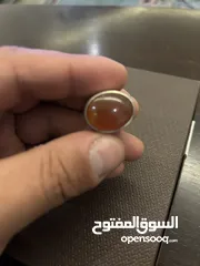  1 خاتم حجر عقيق يماني