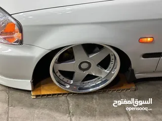  2 جنط oz بحاله الوكاله مدهون جديد امامي 8 إنش  خلفي 9 إنش