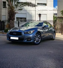  1 إنفنتي Q50 موديل 2017 ، وارد شركة محرك 2.0 تيربو 211 حصان جير أوتوماتيك 7