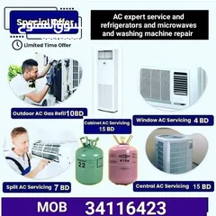  1 AC expert service and refrigerator and washing machine