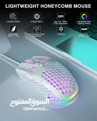  22 SOLAKAKA SM900 Wired Gaming Mouse with Honeycomb Shell USB ماوس سلكي للالعاب بألوان مختلفة