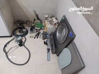  2 قطع غسالات شغاله 100/100 متور  وجه غساله  لوحه  غطاه