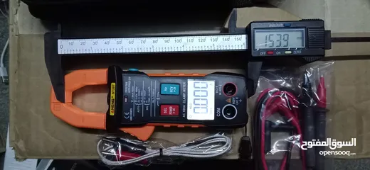  1 فولتميتر و clamp و ريش دريل راس رباعي