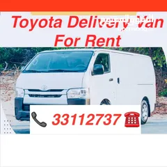  1 TOYOTA VAN FOR RENT
