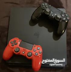  2 بلايستيشن 4 ( 1 تيرا ) مع ايديتين للبيع بسعر مناسب جدا