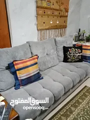  3 كنب كورنر لون رمادي
