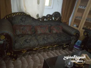  6 طقم كنب خشب زان  مستعمل