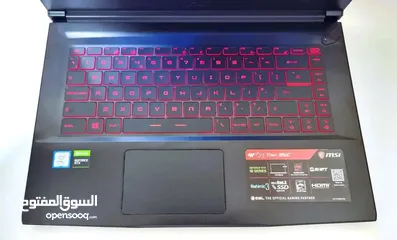  10 لابتوب گيمنگ msi كور i5 جيل عاشر كارت شاشة GTX 1650 رام 16 هارد 512