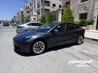  1 تيسلا موديل 3 2023 جمرك اليوم فحص كامل عداد قليل اوتوسكور 85