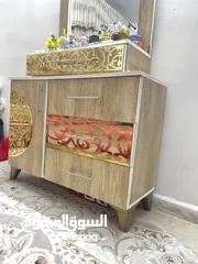  3 غرفة نوم خشب 5 قطع بحالة الجديد