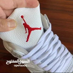  11 شوز إير جوردن 4 ريترو وايت أوريو shoes Air Jordan 4 Retro "White Oreo" sneakers  حذاء بوط سنيكرز