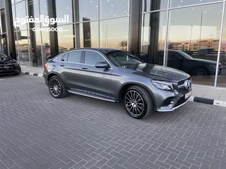  7 مرسيدس GLC COUPE 250 بحاله الوكالة استخدام سيدة ، وارد شركة غرغور ، غرفه احمر واسود