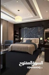  1 تفصيل غرف نوم على تصميم هندسي