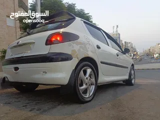  6 بيجو 206 2002 للبيع
