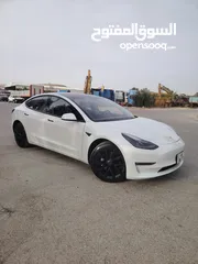  2 تيسلا مودل 3 ....(2023)ستاندر بلسس لون ابيض للبيع