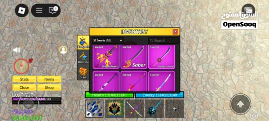  15 حساب روبلوكس ماب بلوكس فروت (Blox fruits)