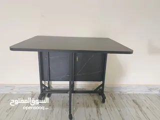  1 السلام عليكم ورحمة وبركاته  ترابيزة بتتفرد  الجسم كله حديد  خشب HBL منتج جديد 120*80*78 ارتفاع