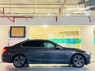  4 ‏‎سيارة BMW520i F10 لون نحاسي ميتالك فل الفل 2013 وارد الشركه تب نظافه
