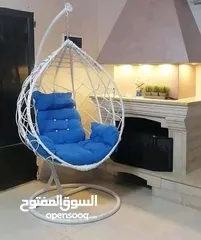  16 مراجيح ثلاثية وثنائية ورباعية واطقم رتان 5 و7 مقاعد واطقم كنب حديد قوية وعش البلبل حجم جامبو رائعة