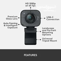  3 Logitech cam for Creators StreamCam Premium Webcam