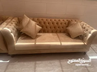  1 طقم كنب زان