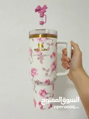  2 Stanely cup كوب ( مطرة ) الستانلي بسعة كبيرة 1200مل  تحفظ البرودة والحرارة  موديل جديد ومميز