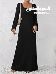  1 New Lace-Up Black Maxi Dress / L