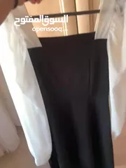  5 فستان سهرة ابيض واسود