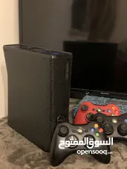  3 X Box360slim 500 جيجا 3 ايادي تحكم واحده بحاجه الى  كبسه LB TB مع سلك لشحن الايادي  والمحول