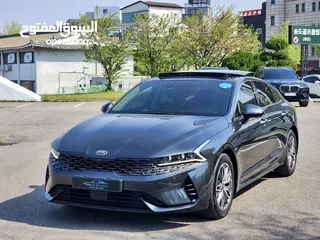  10 KIA K5 Hybrid 2021بانوراما فل  وارد كوري فحص كامل و لا ملاحظه كلين تايتل من دون حوادث