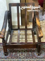  1 طقم كنب خشب زان