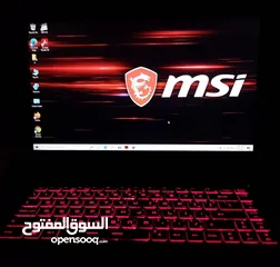  1 لابتوب MSI GF63 Thin 10SCSR مستعمل بحالة ممتازة للالعاب والتصميم والبرمجة