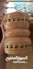  7 Large antique wood Zanzibar chest with extensive brass studwork