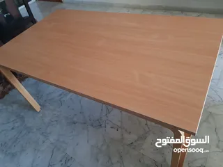  1 طاولة سفرة صناعة ايطالية خشب بلوط فاخر بسعر مغري
