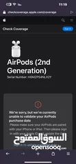  6 Air pods 2 بحال الوكاله