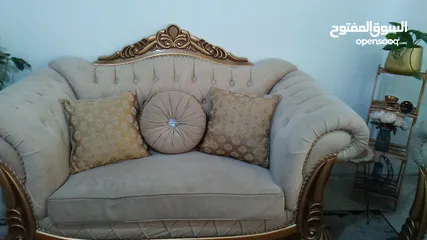  1 كنب  خشب زان ثقيل استخدام سنة