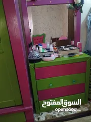  2 غرفة نوم بنات عدد3 مع خزانة مع جلسة ارضية جديدة