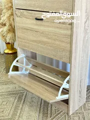  4 خزانة الأحذية العصرية الأكثر طلباً بالألوان الثلاثة   مقاس الخزانه (طول 115 وعرض 63 عمق 25)  خزا