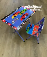  2 مكاتب أطفال الروضة – متعة الدراسة واللعب في مكان واحد   تصميم عملي ومريح للأطفال