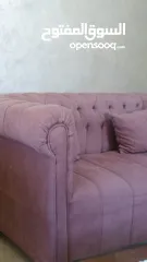  3 طقم كنب تفصيل ثلاثيه عدد2 وثنائيه سكني وزهر الطقم احلا من الصور