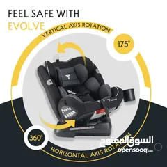  6 كرسي سيارة للأطفال ماركة تيكنوم - إيفولف 360 د (الباطنة/الداخلية)
