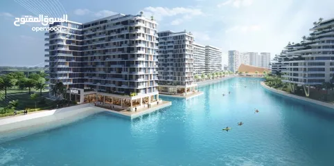  3 شقة على البحيرة الكريستالية مع شاطئ خاص في دبي