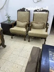  3 طقم كنب كلاسيك لون بيج