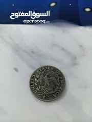  2 نصف دولار أمريكي فضه انتيك نادر تاريخ 1796