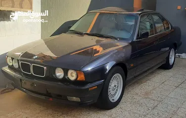  1 السلام عليكم   اللهم بارك  BMW _ E34 _ 525iA  الوارد امريكي دخول حديث فل في موديلها وتفرج ع الصور ال