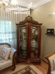  6 غرفه سفره دمياطي مصرية مع فضيه وبوفيه للبيع بحاله الوكاله للبيع المستعجل بداعي نقل البيت