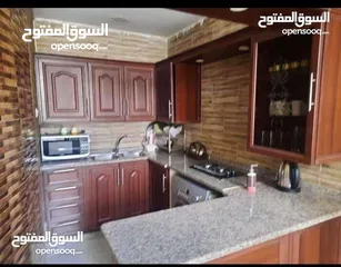  9 شقة مفروشة للايجار السابع خلف مسجد ابو عيشة طابق ارضي مساحة 120م